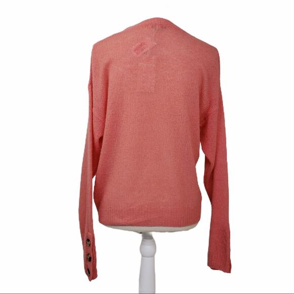 Joie Namio Wool Blend Sweater Rose (Coral) Women's Size Medium NEW - Picture 5 of 14